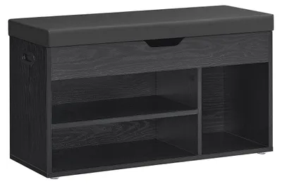Produktbild von Schuhbank mit Stauraum und Ablage – Spanplatte – Kunstleder – 30 x 80 x 44 cm