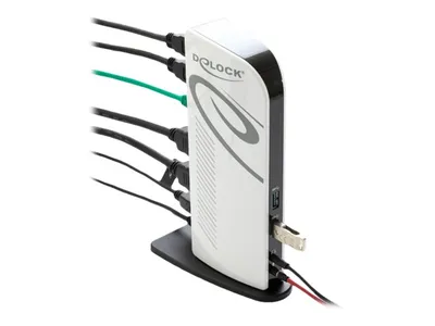 Produktbild von Delock USB Dockingstation Dual HDMI Full-HD / USB 3.2 / LAN / Audio