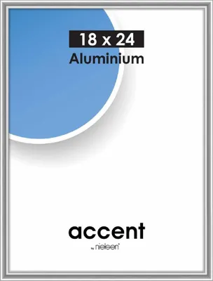 Zdjęcie produktu dla Nielsen Accent aluminiowa ramka na zdjęcia 18x24 cm srebrna błyszcząca