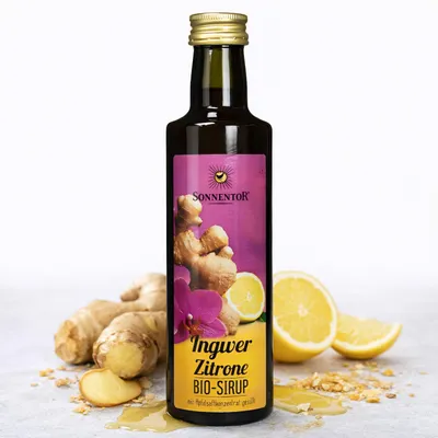 Immagine prodotto di Sciroppo biologico - zenzero-limone 500ml