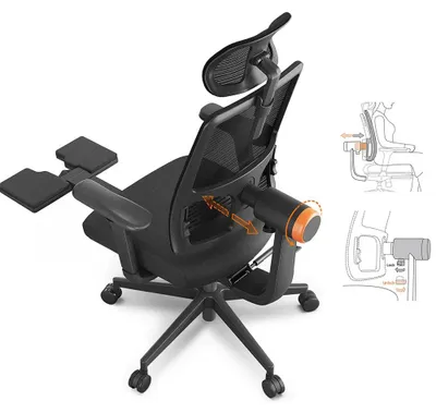 Obrázek produktu pro Ergonomická kancelářská židle - Kancelářská židle - Pracovní židle - Židle s opěradlem z prodyšné síťoviny