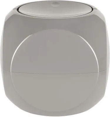Image de Unyqoos® Poubelle 1 L avec couvercle basculant – poubelle cubique compacte pour table et salle de bain, 14 x 14 cm, gain de place idéale pour la cuisine et la salle de bain