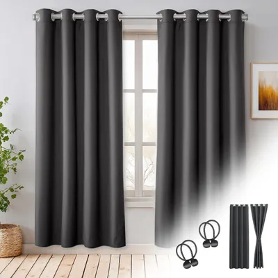 Immagine prodotto di Set di 2 tende oscuranti con supporti magnetici, dimensioni 200x135 cm
