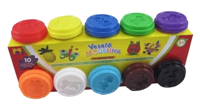 Produktbild von Kinderspielzeug Modelina 10 x 50g, verschiedene Farben