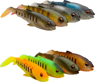 Produktbild von Savage Gear Craft Cannibal Paddletail Clear Water Mix Roach-Green Silver-Barsch-Olive Silver Smolt 10,5 cm 12 g Gummiköder