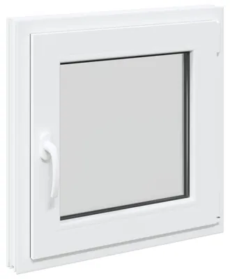 Obrázok produktu pre vidaXL Suterénne okno RISOR 50 x 50 cm, PVC a sklo, biele
