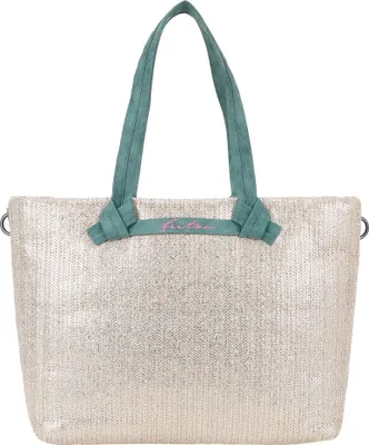 Image de Fritzi aus Preußen sac shopper sac à épaule Cloud Shopper Big Limited Painted Straw Silver Jade beige