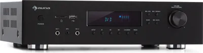 Produktbild von Auna Verstärker, HiFi Stereo Mini Verstärker, HiFi-Verstärker mit Bass & Treble Regler, 5 Kanal Audio-Verstärker, Stereo-Verstärker & Lautsprecher mit Fernbedienung & AUX Eingang, AV Receiver
