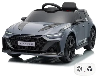 Produktbild von Audi RS6 GT Elektro Kinderfahrzeug 12 V 1 bis 6 Jahre – Limited Edition, Akku-Fahrzeug mit Fernbedienung, EVA-Rädern & 3-Punkt-Gurt – Kinderfahrzeug mit funktionierenden Türen & MP3-Player – Grau