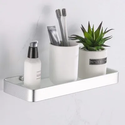 Produktbild von Edelstahl Duscheinfassung 30cm Aluminium silber Wandhalterung 10kg