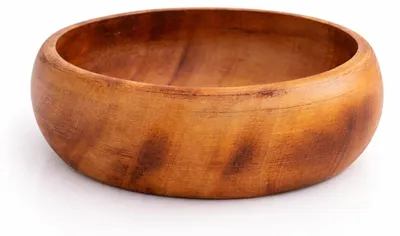 Mangoholz-Schale 15x5 cm, Antik-Finish, handgefertigt, Deko