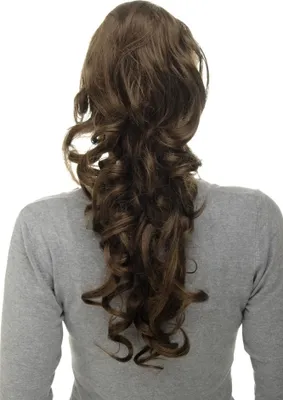 Produktbild von WIG ME UP Haarteil, lockig, Mittelbraun WK08-8