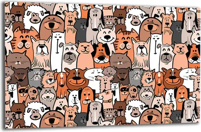 Produktbild von Herdabdeckplatte Glaskeramikkochfeld-Abdeckung Spritzschutz Glas 80x52 Tiere
