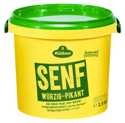 Zdjęcie produktu dla Kuehne musztarda pikantna aromatyczna w garnuszku 2500g