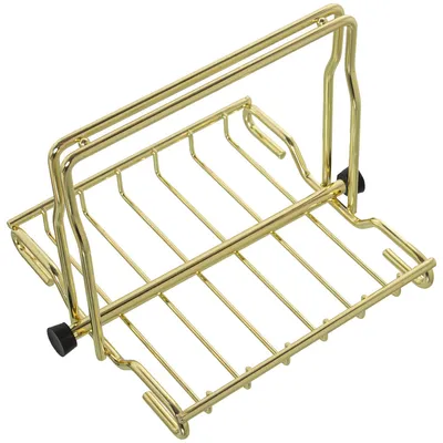 Serviettenhalter aus Metall, gold, 21 x 18 x 15 cm