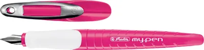 Image de Herlitz Schulfüllhalter my.pen L-Feder pink/weiß