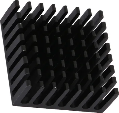 Zdjęcie produktu dla 10 sztuk P25 * 10 * 25-B Aluminiowy czarny radiator Chip Cooling Fin