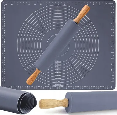 Zdjęcie produktu dla Stolnica Silikonowa + Wałek Cookie-Set