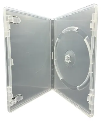 Immagine prodotto di Custodia trasparente per DVD, singola, per 1 disco, dimensioni 100 x 14 mm