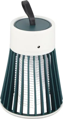 Produktbild von Elektrische Fliege Tötung Licht ABS USB wiederaufladbare Fliegenfalle Lampe für Indoor Outdoor Grün
