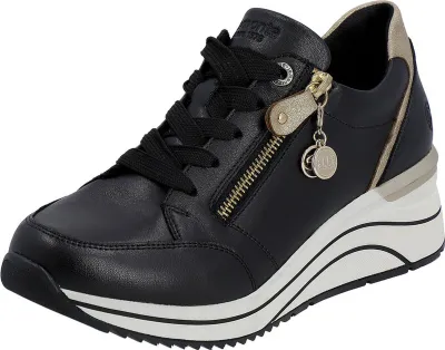 Produktbild von Remonte Damen Leder Sneaker in weite H mit loser Einlage D0T03, Größe:38 EU, Farbe:Mehrfarbig
