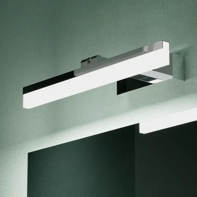 Produktbild von Mai & Mai Spiegelleuchte 40cm LED Badlampe | Spiegellampe, 6000K Badezimmer Lampe | 180° Drehbar Chrom 9W Luxaris