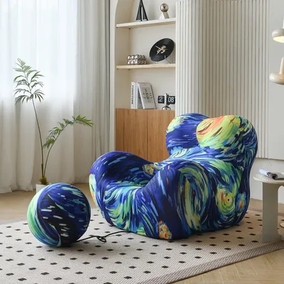 Image de Canapé Fauteuil design Fauteuil lounge moderne tendance Fauteuil loisir unique Confortable 【SF56-starry sky】
