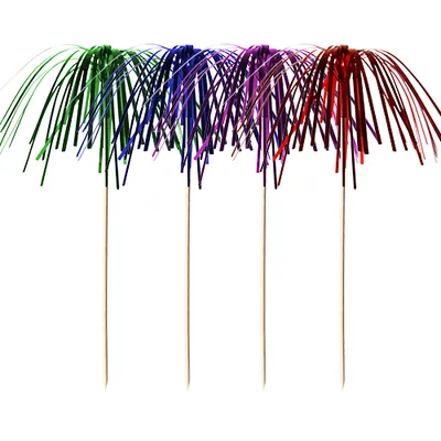 Produktbild von PAPSTAR Deko-Picker "Feuerwerk" 15,5 cm, ideal für Feste | Beutel (10 Stück)