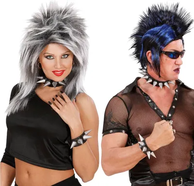 Produktbild von Punk Karneval Choker Halskette mit Spikes