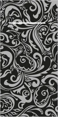 Produktbild von Airlaid Besteckservietten Lias in Schwarz-Silber, 40 x 40 cm, 75 Stück - Mank - Ornamente