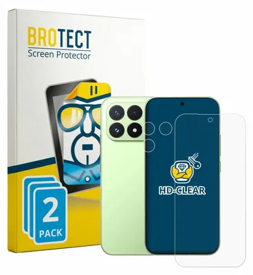 Produktbild von 2x Für Xiaomi Poco F9 Pro (Display+Kamera) Schutzfolie BROTECT Displayschutz Display Schutz Folie Klar Transparent