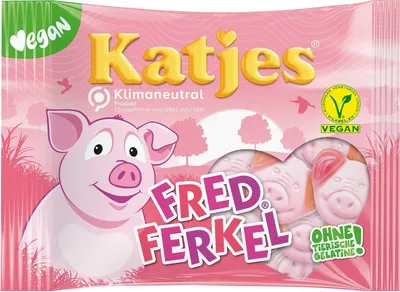 Produktbild von Katjes Fred Ferkel Schaumzucker mit Fruchtgummi für Vegetarier 200g
