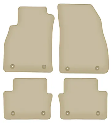Immagine prodotto di Tappetini in velluto PREMIUM beige compatibili con Opel Insignia A FL (2013-2017, berlina, liftback, station wagon) – con fissaggi – su misura