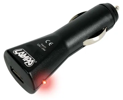 Immagine prodotto di Caricabatterie Lampa 1 porta USB - 1000 mA - 12/24V