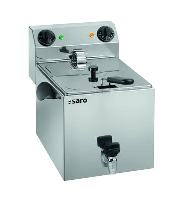 Produktbild von Saro PROFRI 10, Fritteuse, 10 l, 180 °C, Einzelbild, Edelstahl, Drehregler