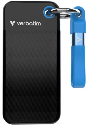 Produktbild von Verbatim Pocket SSD 2 TB, (USB-C 3.2 Gen 2 (10 Gbit/s), mit