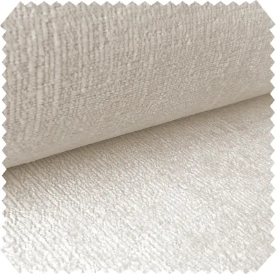 Produktbild von novely® PERU Weicher Polsterstoff Möbelstoff Bezugsstoff Chenille-Stoff | Meterware | 1 lfm - Farbe: 01 Altweiß