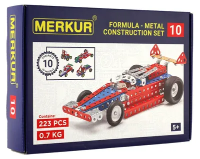 Image de Set MERKUR 010 Formule 10 modèles 223pcs en boîte 26x18x5cm