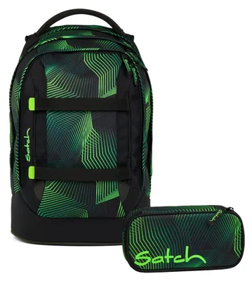 Produktbild von Satch, Schulrucksack-Set PACK Seismic Green 2-teilig, ab 5. Klasse