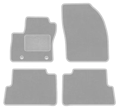 Produktbild von Fußmatten Automatten Velours Grau für Ford C-MAX MK1 2003-2010 Set 4-tlg