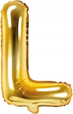 Zdjęcie produktu dla Balon foliowy Litera L 35cm, Złota