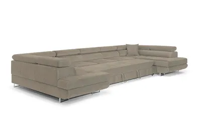 Produktbild von Ecksofa mit Schlaffunktion und Bettkasten PASTI XXL U-Form, Couch, Eckcouch für Ihr Wohnzimmer, Boucle Stoff Quelle 05