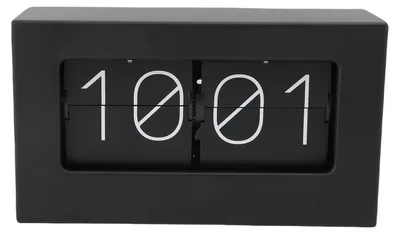 Retro Flip-Klok, digitale Tischuhr mit Alarm, batteriebetrieben