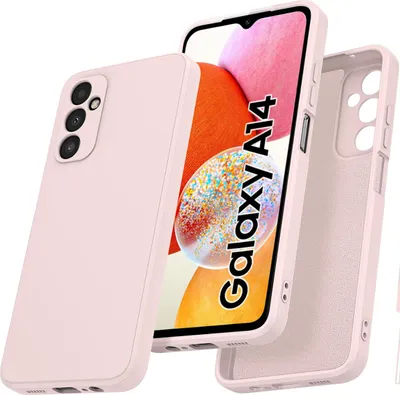 Obrázek produktu pro Pouzdro pro Samsung Galaxy A14 5G /A14 4G Měkký tekutý silikonové, nárazuvzdorné gumové pouzdro Růžový