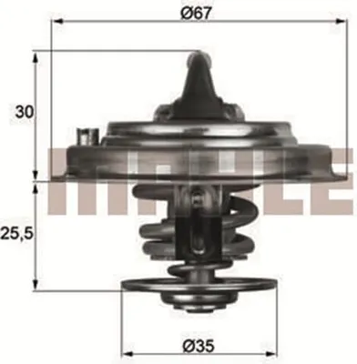 Produktbild von Behr Thermostat, Kühlmittel Tx 30 87D