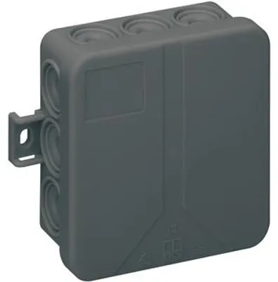 Immagine prodotto di Scatola di giunzione 400V nera senza terminali - Scatola di montaggio piatta 85x85mm i 12-L/sw