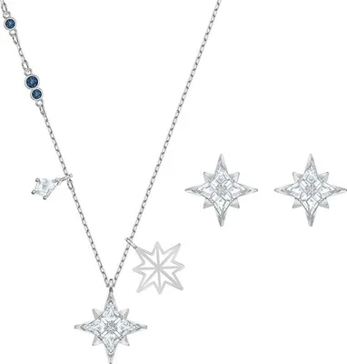 Produktbild von Swarovski Damen Schmuckset Symbolic Star Rhodiniert 5517182