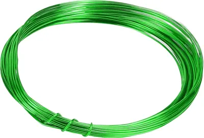 Produktbild von mumbi Aluminium Basteldraht 10m Grün (1mm), flexibler Dekodraht rostfrei DIY