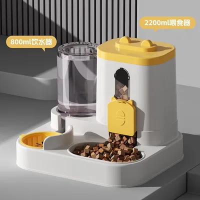 Produktbild von Katzenfutternapf 2in1 Wasserspender Gravity auslaufsicher