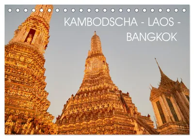 Produktbild von Kambodscha - Laos - Bangkok (Tischkalender 2027 DIN A5 quer), CALVENDO Monatskalender